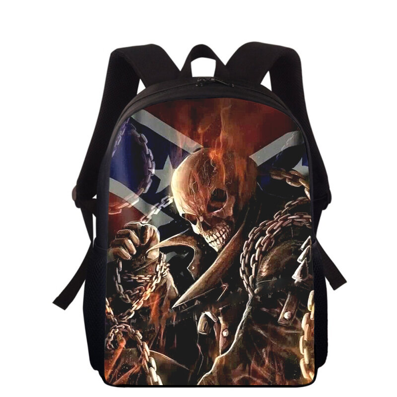 grim Reaper Skeleton 16" 3D Print Kids Backpack Primary School Bags for Boys Girls Back Pack Students School Book Bags