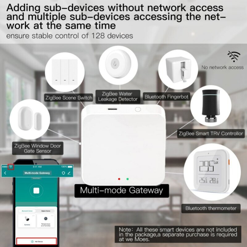 Tuya Smart Gateway Hub Zigbee Multi-modèle Smart Home Bridge WiFi Bluetooth Smart Life APP Télécommande sans fil Alexa Google