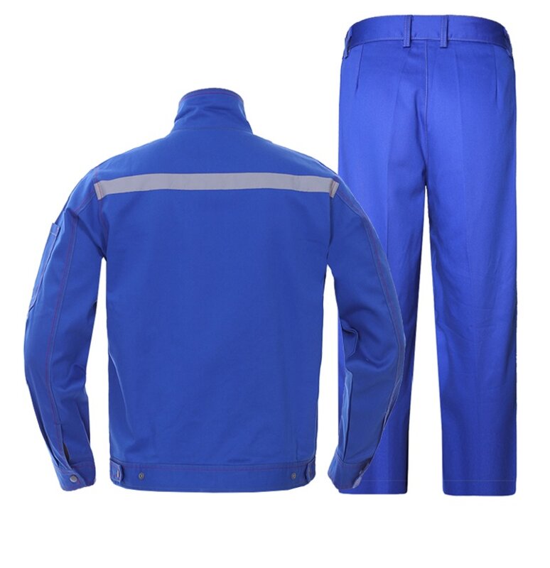 코튼 용접기 수트 작업복 남성용, 화상 방지 난연성 코튼, 고온 방지 노동 보호 유니폼
