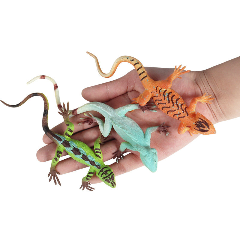 Simulación de animales delicados, juguetes de lagarto de descompresión con pegamento suave
