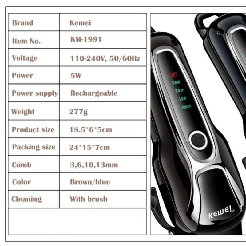 Charging Professional 100-240V Dog Hair Animal Hair Trimmer Suitable for Cat Hair Clipper Beauty Machine  Remover