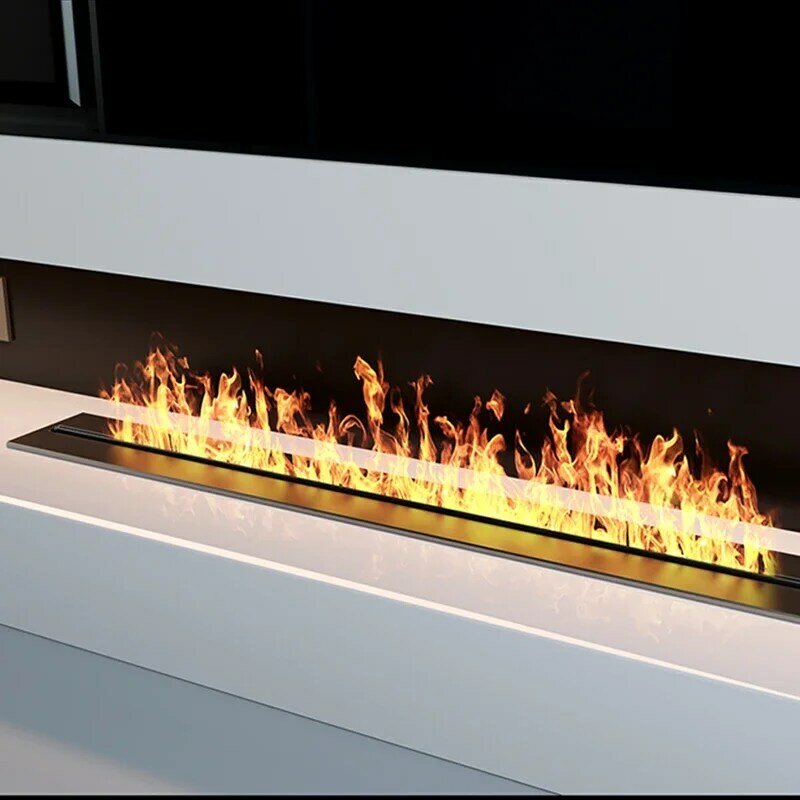 Perapian atomisasi 3D dengan api berwarna-warni dekorasi ECO tanpa risiko api kabut listrik dalam ruangan cerdas perapian uap