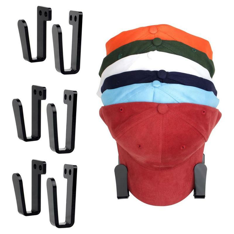 3pcs Hat Stand Lightweight Hat Organizers Acrylic Hat Rack for Baseball Cap Wall Mount Acrylic Hat Display for Baseball Caps