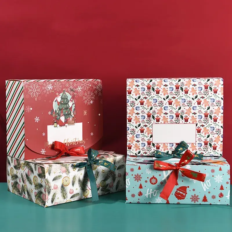 Aangepast Product2024 Nieuwe Aankomst Papieren Doos Feestmokken Ornamenten Lint Geschenkdoos Voor Cake Verpakking