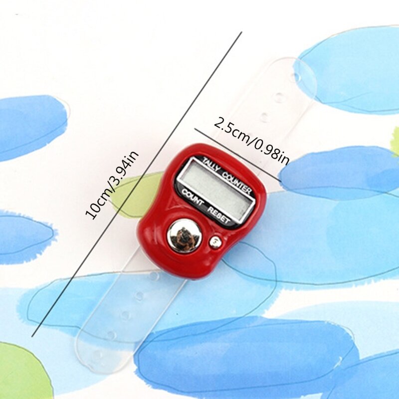 Draagbare vingerteller Gemakkelijk te dragen Handige digitale rondeteller Mini-vingerteller voor golf LCD-display Rijteller