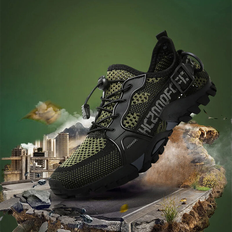 Scarpe Casual uomo Big Size 36-47 Mesh Sneakers da uomo traspiranti Outdoor Trail Trekking scarpe sportive da arrampicata in montagna estate maschile