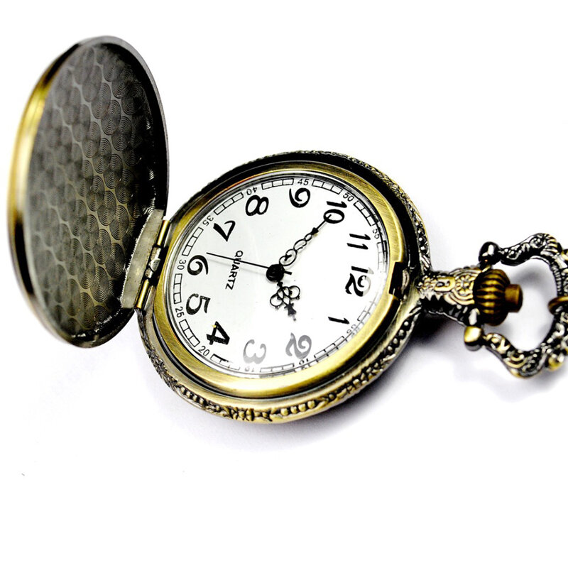 Nieuwe Mode Vintage Bronzen Zodiac Hanger Pocket Klok Quartz Horloge Ketting Часы 2023 Hot Verkopen Тренд Relogio Masculino 2023