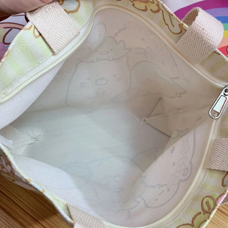 Canvas Tas Anime Cartoon Hellos Kittys Draagtas Draagbare Schoudertas Multi-Patroon Bento Tassen Boodschappentassen Cadeau Speelgoed