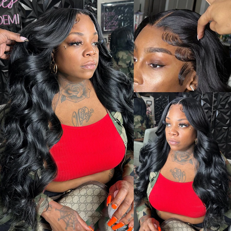 Bodywave Pre Plucked Human Hair Wig 360 Lace Peruvian Human Hair Wigs For Women 28 30 32 Inch Human Hair Wig