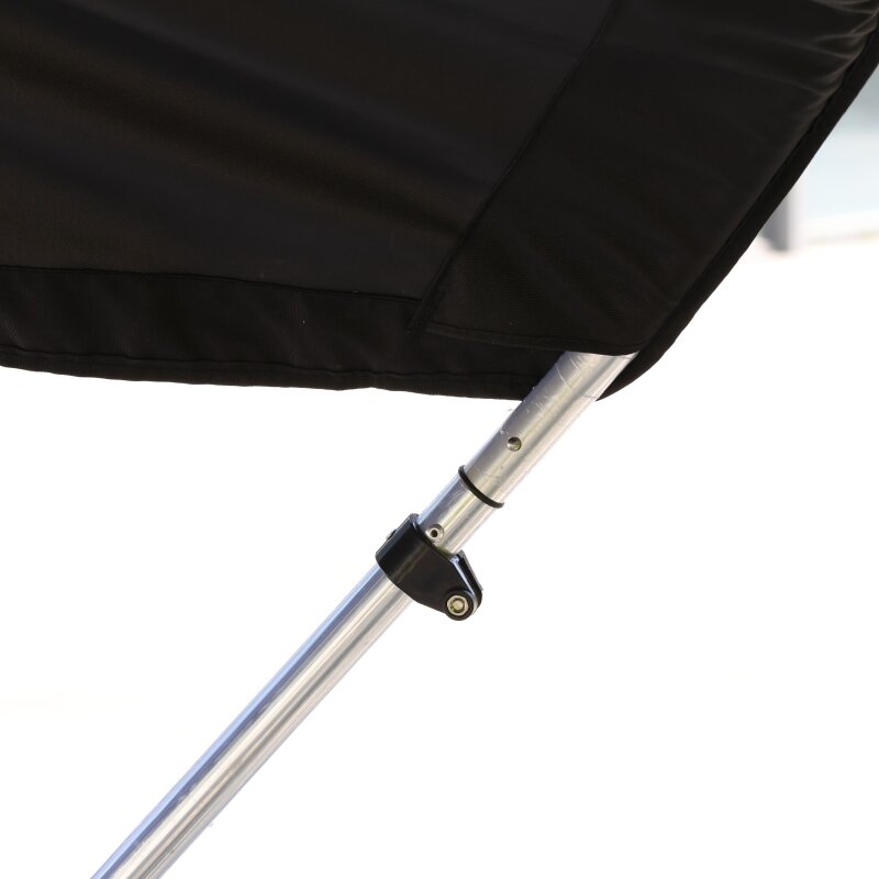 3 dziobowy Bimini Top na łódkę parasol przeciwsłoneczny baldachim łodzi niebieski 600D barwiony roztwór poliestrowy baldachim do łodzi z anodyzowana rura aluminiowa