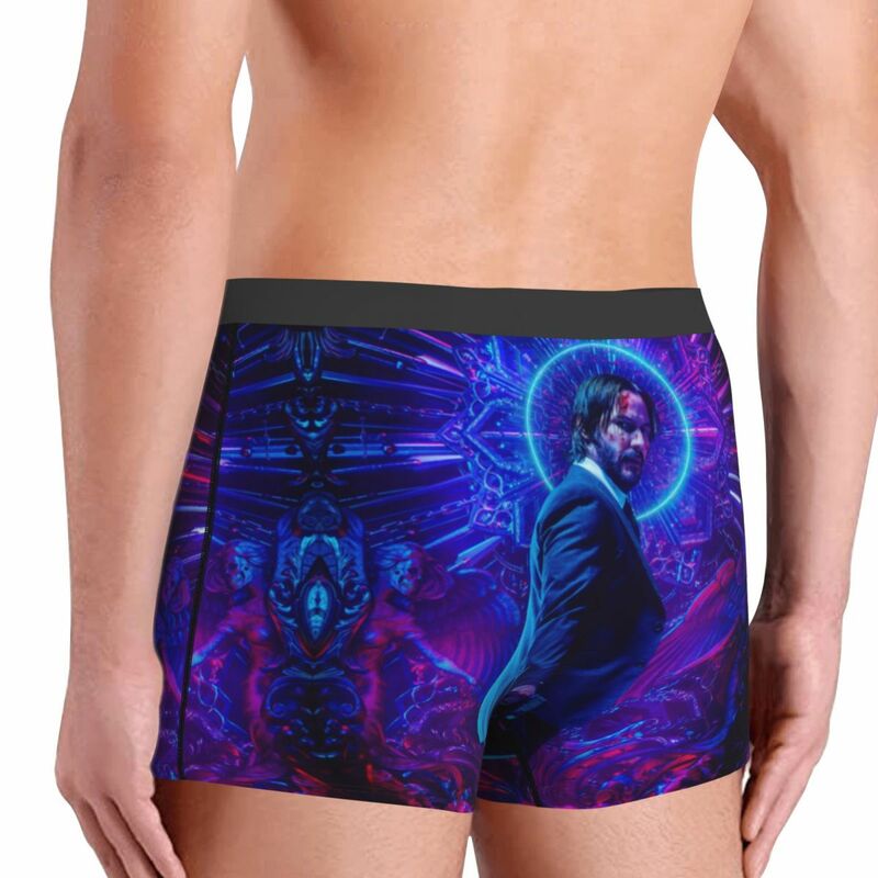 John Wick Keanu Reeves  Man's Boxer Briefs Underpants Highly Breathable Top Quality Birthday Gifts