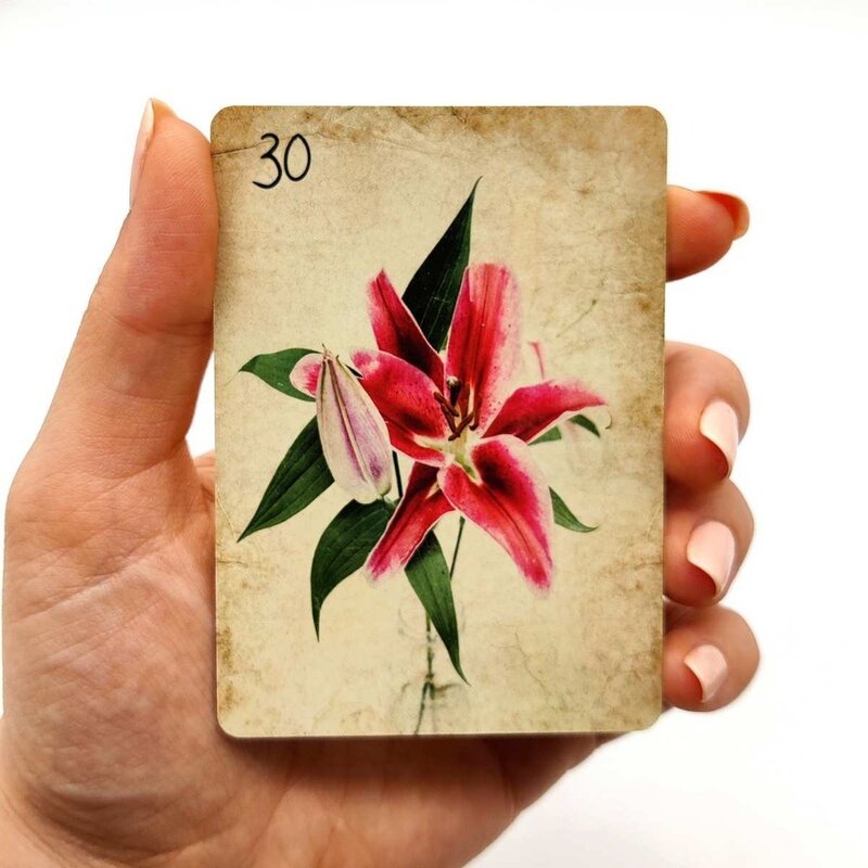 Lenormand tarotセット36枚のカード、10.4x7.3cm