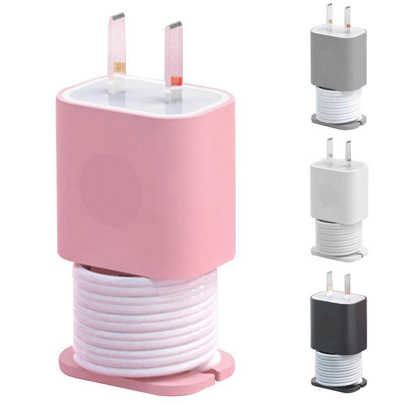 シリコン充電器プロテクターワインダー、2 in 1、ワイヤーコード、充電器プラグ、ケーブルオーガナイザー、ケーブル管理の便利なストレージ