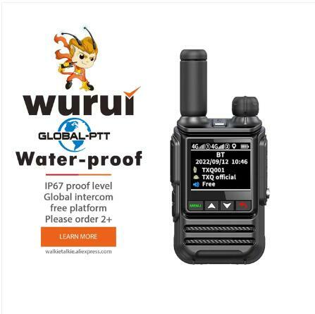 968 walkie talkie ptt global IP67 tahan air radio jarak jauh comunicador portabel profesional 100 km radio polisi mini 4G