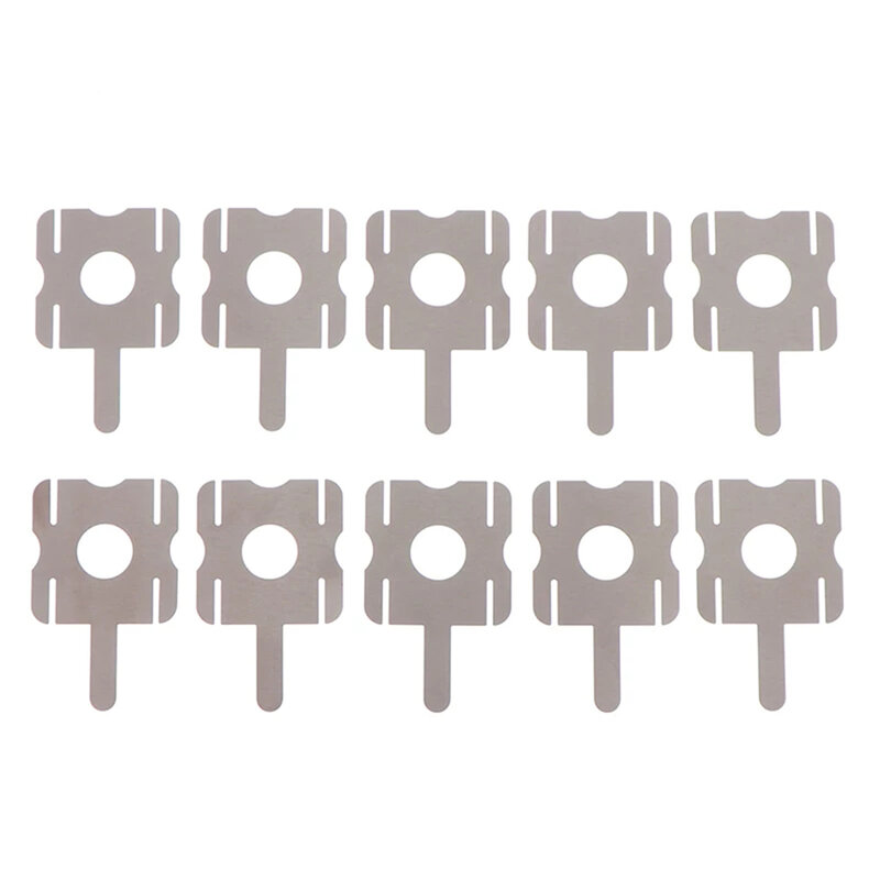 10/20pcs U-shaped Nickel Sheets Welding Tools Lithium Pack Plated Replacement Soldering Tools Steel Battery Weldability