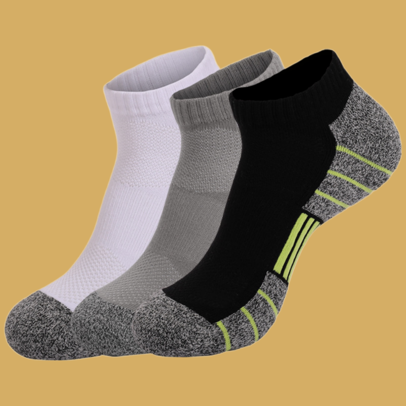 2024ใหม่ถุงเท้าผ้าเช็ดเหงื่อ3/6คู่ถุงเท้าแฟชั่นระบายอากาศได้ดีถุงเท้าข้อต่ำวิ่งดูดซับเหงื่อ