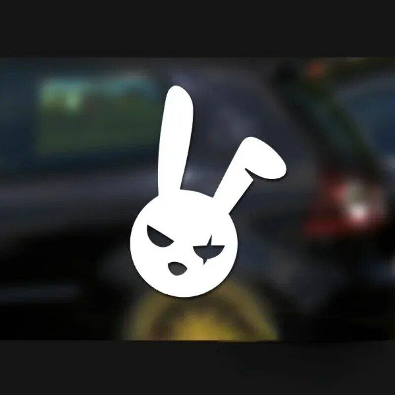 Car Stickers Personality Cartoon Cool Rabbit Universal Warning Sticker Motorcycle Stickers on Car Accessories Decal