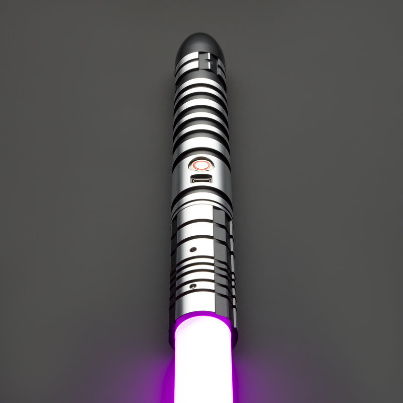 Световой меч Neopixel, лазерный меч джедая, металлическая ручка, тяжелый дуэлированный чувствительный плавный, бесконечный, меняющий звук