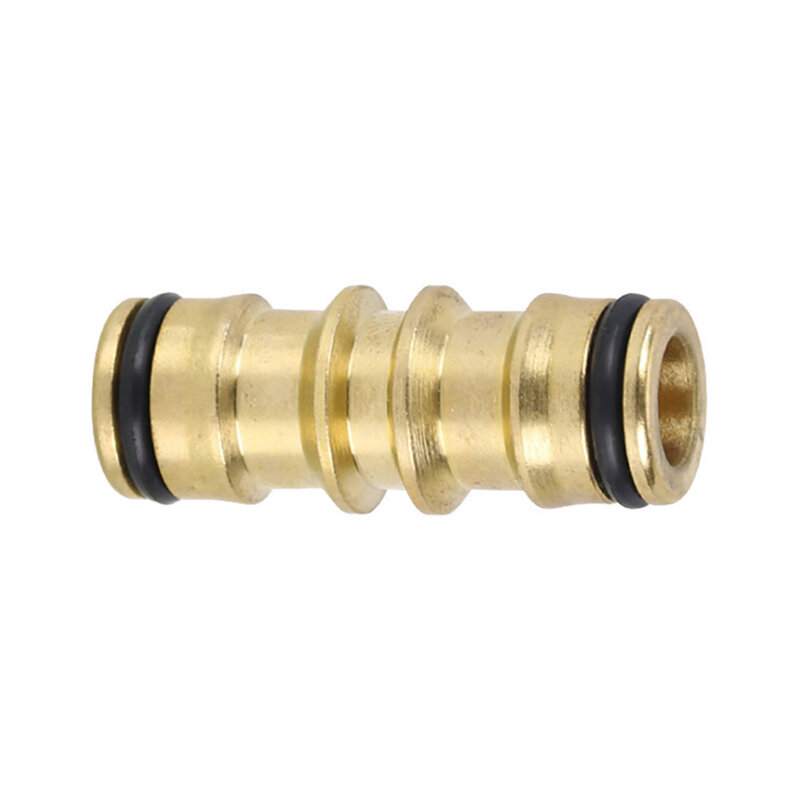 2 Way Garden Brass Hose Connector Joiner Coupler Watering Water Pipe Tap Male Connector Garden Hose	 Hydraulic Couplers