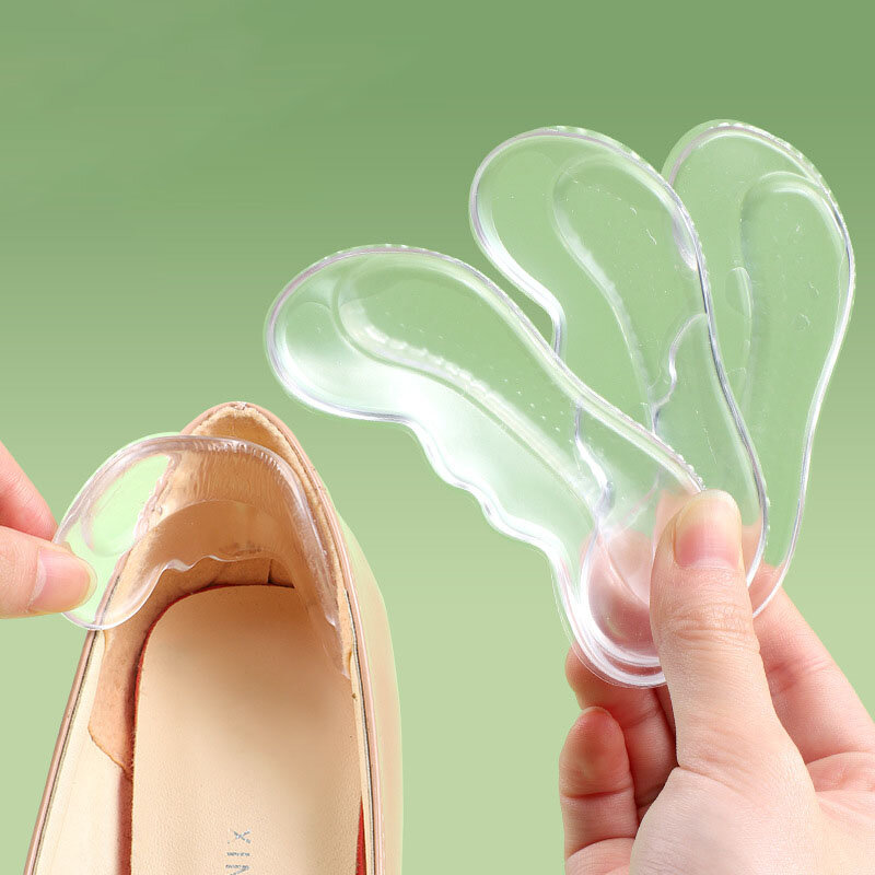 Силиконовые гелевые стельки для обуви женские вкладыши на высоком каблуке защитная наклейка противоизносные накладки на пятки для обуви обезболивающие вставки для ног
