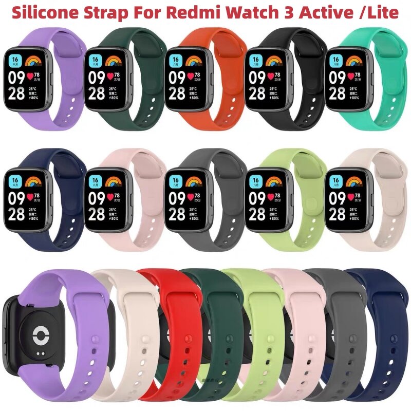 Tali jam pengganti untuk Xiaomi Redmi Watch 3 aktif/3 Lite tali gelang jam untuk Redmi Watch 3 Lite tali gelang Correa