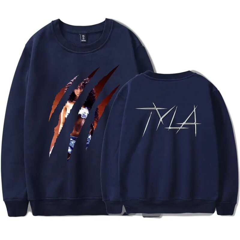 Tyla-Sudadera con cuello redondo para hombre y mujer, jersey de manga larga a la moda
