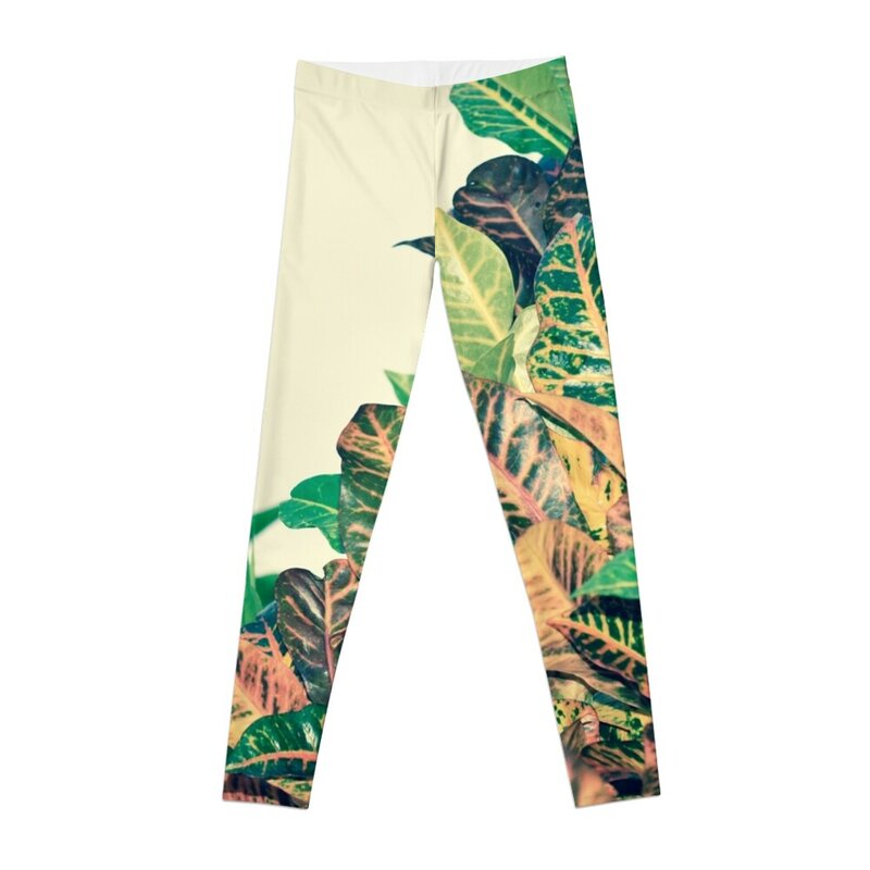 Costa Rican liście legginsy obcisłe damskie sportowe spodnie damskie sportowe damskie legginsy