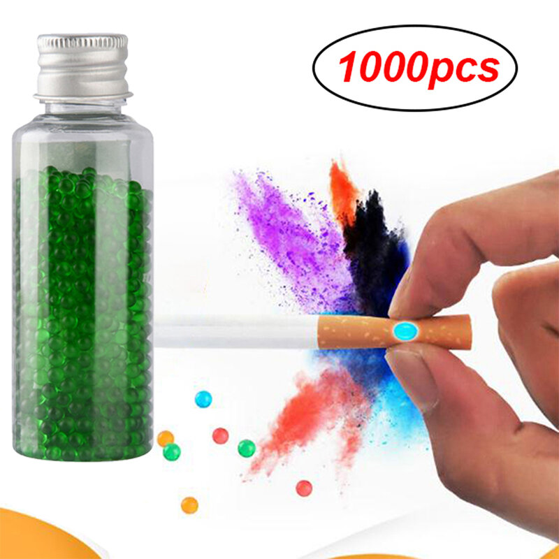 1000Pcs Power Mint Sigaret Capsule Kralen Pusher Black Ice Menthol Fruit Flavour Pops Bal Filter Houder Roken Accessoires