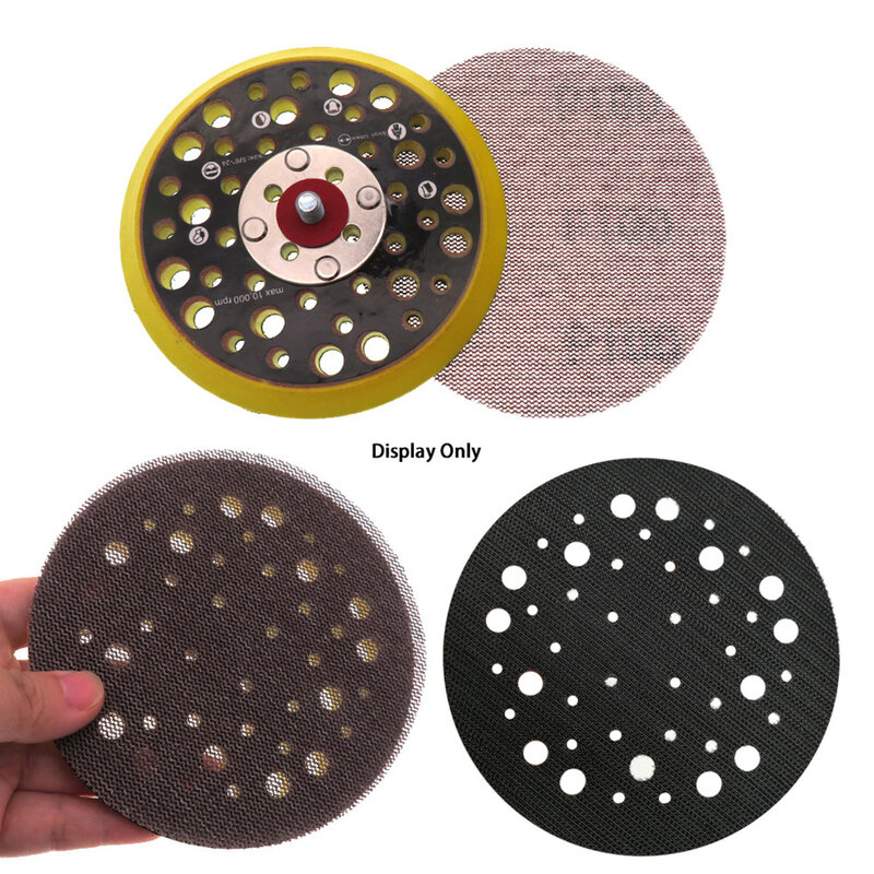 Circular Sandpaper Dust-free Sand Tray For Anti Clogging 10 Sheets 5 Inch Mesh Sanding Discs Dust Free Sandpaper 80 To 600 Grit