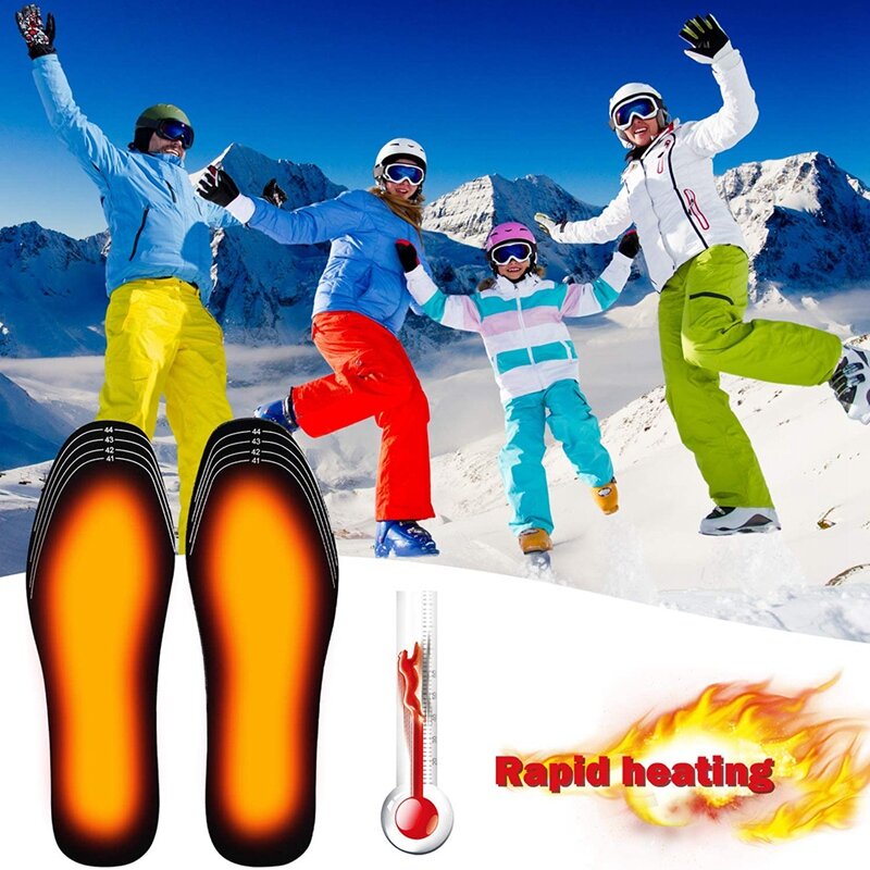 Podgrzewana wkładki do butów na USB elektryczna podkładka do podgrzewania stóp i stóp ocieplająca mata do skarpet zimowa wkładki do ogrzewania sportowa na świeżym powietrzu