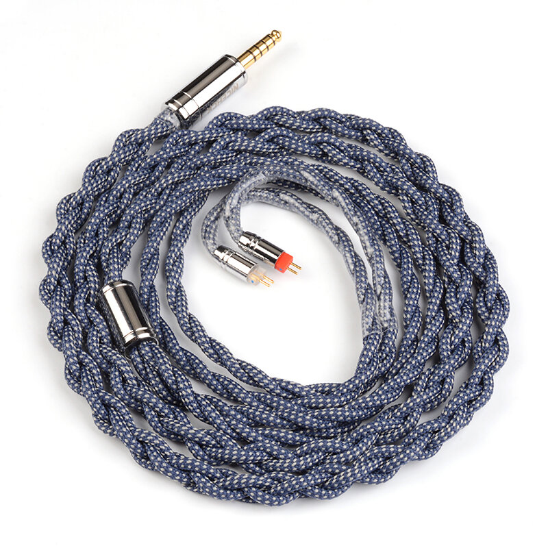 NiceHCK-Cable de cobre para auriculares StarDream 6N OCC, MMCX, 2 pines, para HOLA Zero KATO, LAN, Cadenza Aria, A5000, tangzu, fudu CHU II