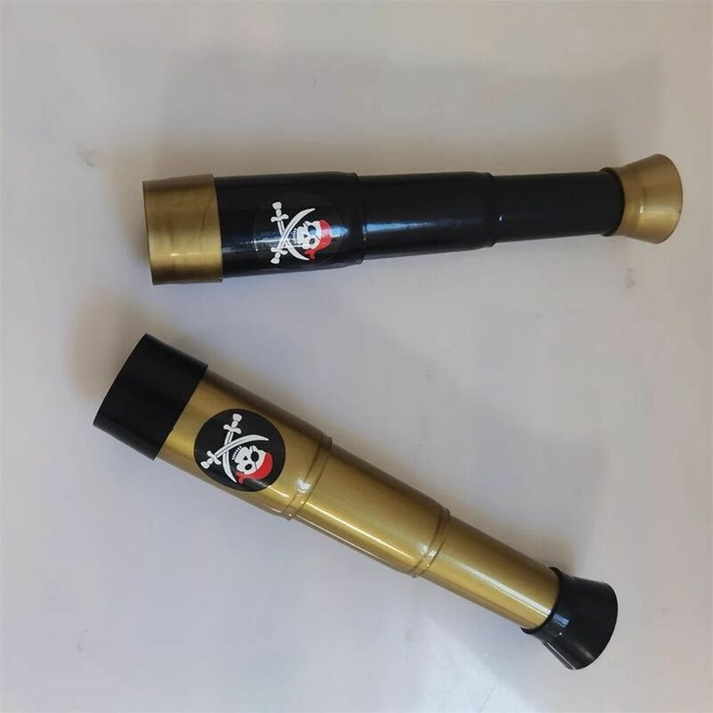 1Pc Children Telescope Pirate Kid Toys Playing Sand Pirate Halloween Party Kids Decorations Plastic Pirate Spyglass