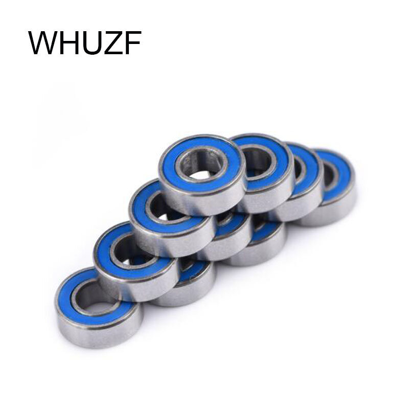 WHUZF 20/50/100Pcs MR115RS Miniatur Biru Bersekat 5X11X4 Mm ABEC-5 MR115-2RS Ball Bearing Bagian untuk Hobi RC Mobil Truk