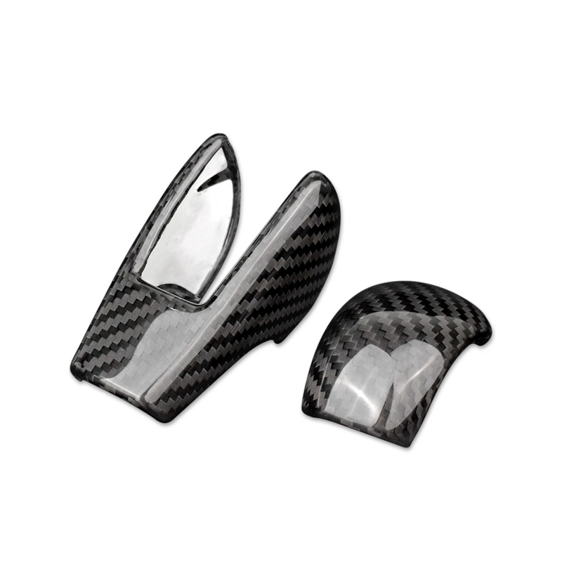 Cubiertas de perilla de cambio de marchas de coche, pegatinas para Subaru Forester 2013-2018, accesorios de fibra de carbono