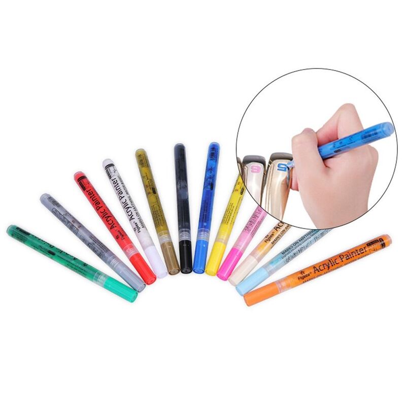 Accesorios de Golf a prueba de agua, bolígrafo de tinta que cambia de Color de pintor acrílico, bolígrafo de Club de Golf
