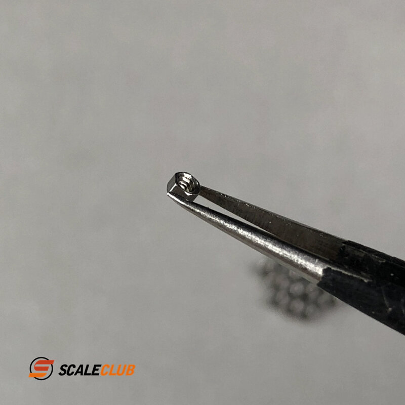 Scaleklub niestandardowe 1.6mm nakrętka śruba zewnętrzne sześciokątne (2.0mm) akcesoria do symulacji śrub