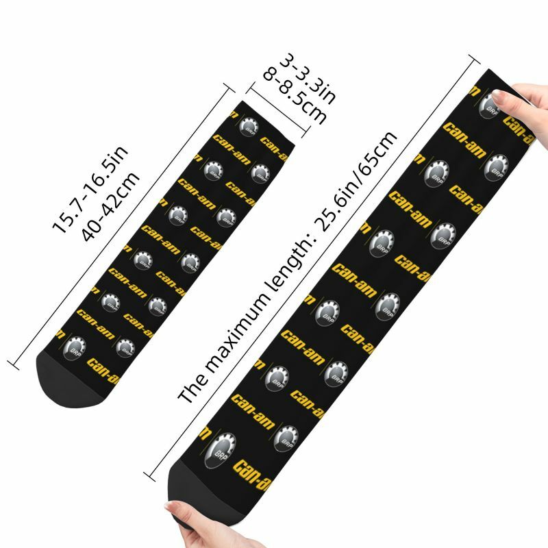 Novelty Printing Can Am BRP ATV Socks for Men Women Stretch Summer Autumn Winter Crew Socks