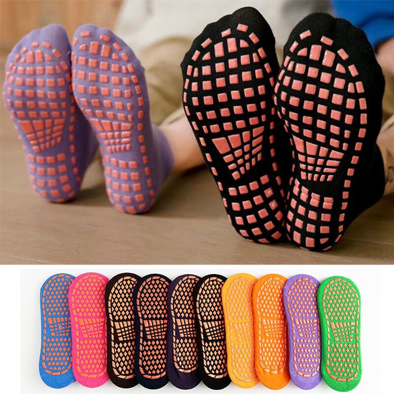 Нескользящие напольные носки для малышей, дышащие удобные короткие носки для малышей, детские спортивные носки до щиколотки для йоги и Батута