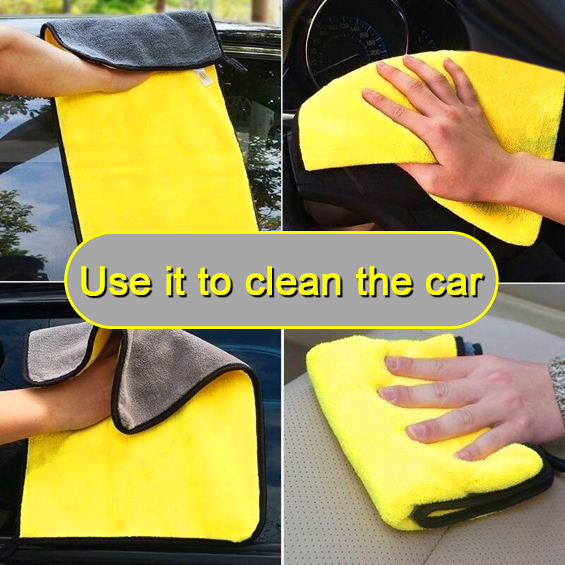 30x30CM forniture per asciugamani per autolavaggio asciugamano in microfibra pulizia accessori per il lavaggio dettagli auto panno forniture per la cucina di casa