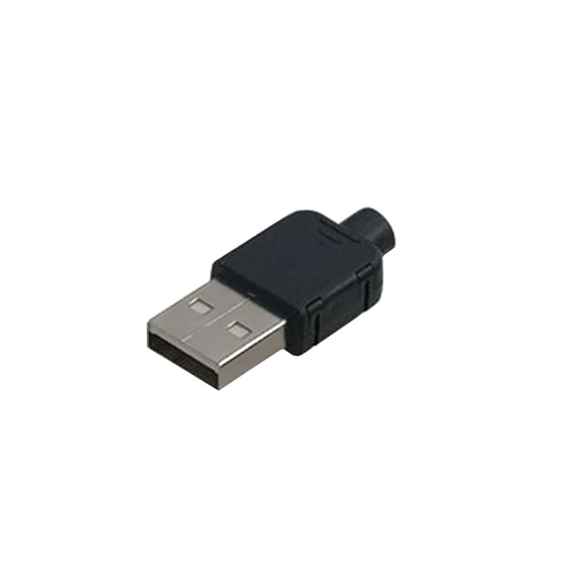Conector Micro USB macho y hembra, 1-5 piezas, 4 pines, carcasa de plástico