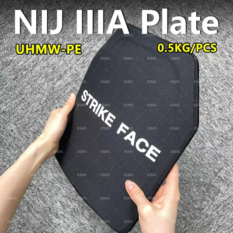 NIJ IIIA Level Anti Bullet Proof PE Plate for Tactical Safety Vest Ballistic Body Armour Stab-Proof Composite Board 7mm