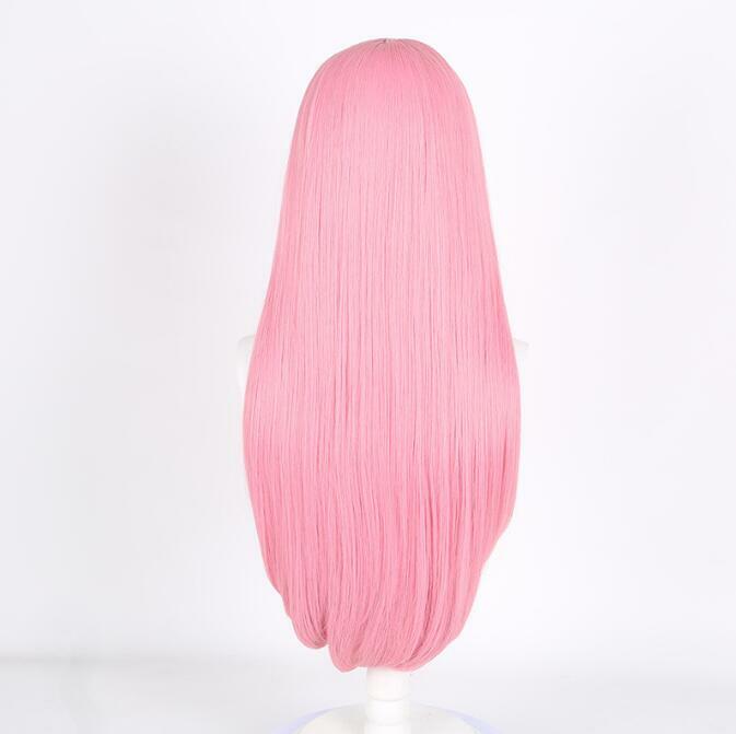 치하야 아논 코스프레 가발, 섬유 합성 가발, 애니메이션 뱅 드림 코스프레, 사쿠라 핑크, 긴 머리