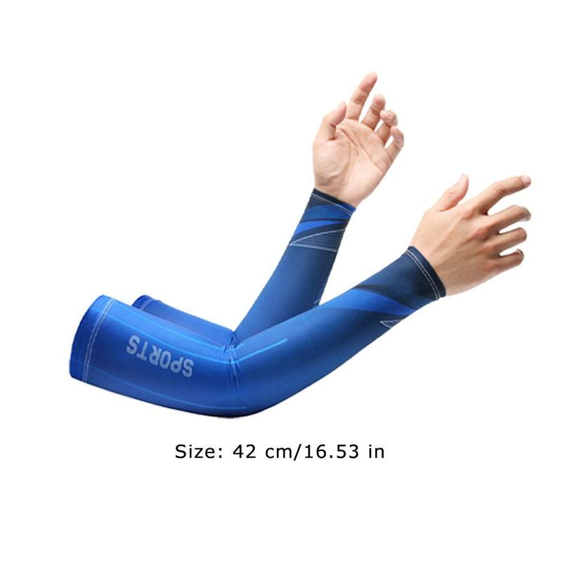 UV Cooling Arm Sleeves For Men Women Sun Protection Arm Cover Ice Fabric Arm Sleeves For Summer Sports Running Cycling Driving