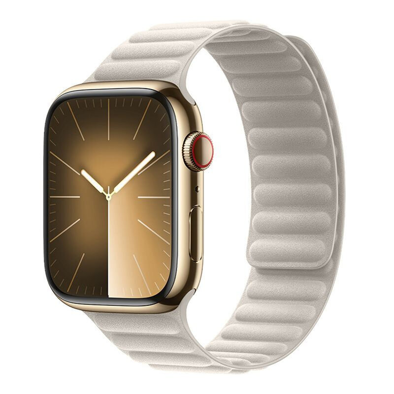 Correia de laço magnético FineWoven para Apple Watch, banda 44mm, 45mm, 49mm, 41mm, 40, Ultra2, pulseira Correa, iWatch Series 9, 8, SE, 7