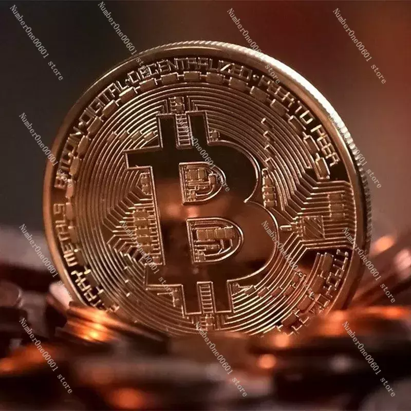 Vergulde Bitcoin Coin Verzamelbare Kunstcollectie Cadeau Fysieke Herdenkingsmunt Casascius Bit Btc Metalen Antieke Imitatie