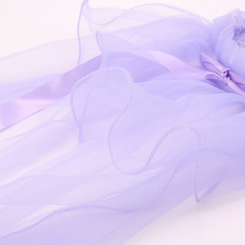 E15E Свадебные цветочные короны для девочек, цветочная гирлянда, романтический венок из тюля, повязка на голову