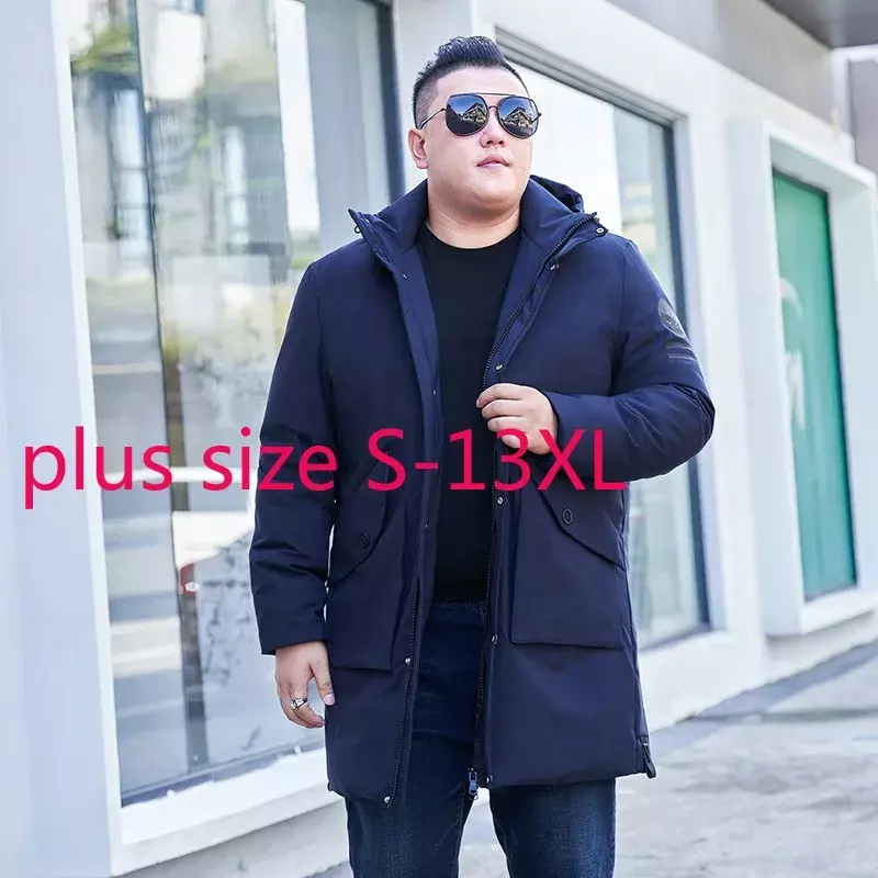 Nuovo arrivo moda Super Lagre caldo spesso allentato Casual inverno piumino uomo cappotto Plus Size SM-7XL 8XL 9XL 10XL 11XL 12XL 13XL