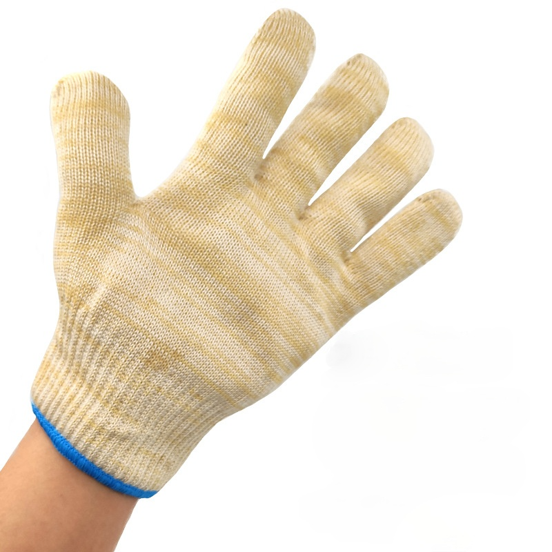 1 пара арамидных термостойких перчаток, рукавицы для духовки, вязаные термоизоляционные перчатки для мастерской, грифельные перчатки для барбекю