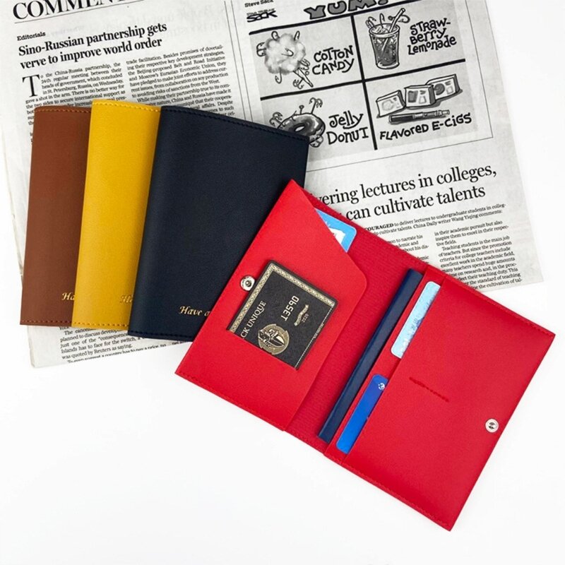 Kreditkarte Reisepass Business Geldbörse Multi-Slot Pocket Wallet für Männer Frauen Geldbörse Tragbare Geldbörse