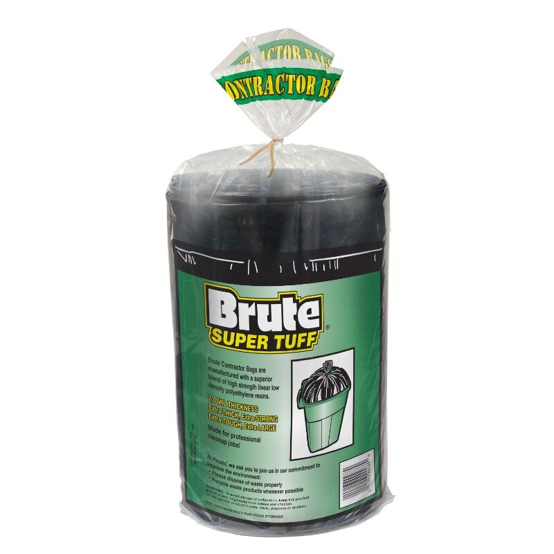 Brute Super Tuff Contractor Trash Bags, 45 Gallon, 20 Bags